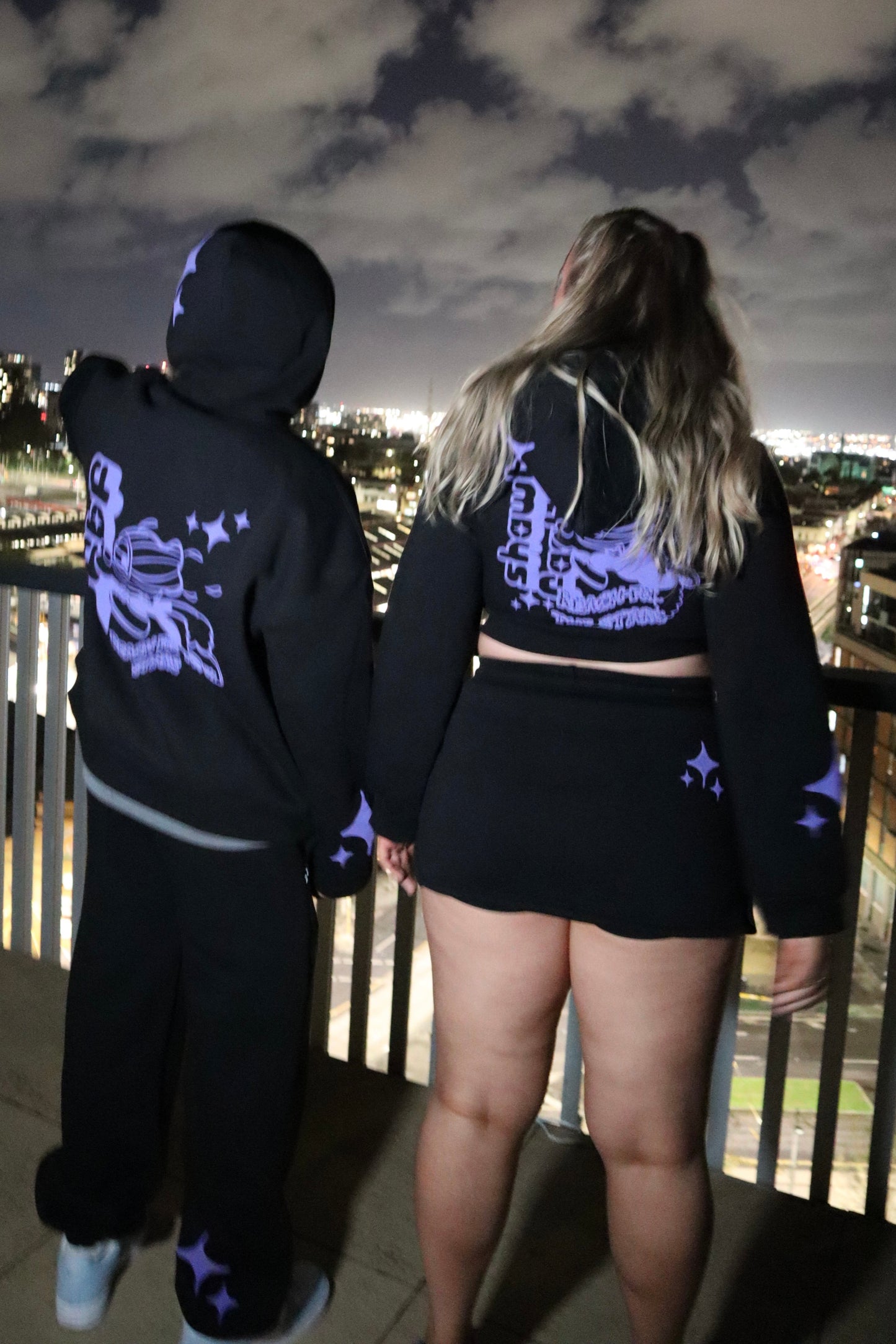 Star Zipper Jacket - Purple
