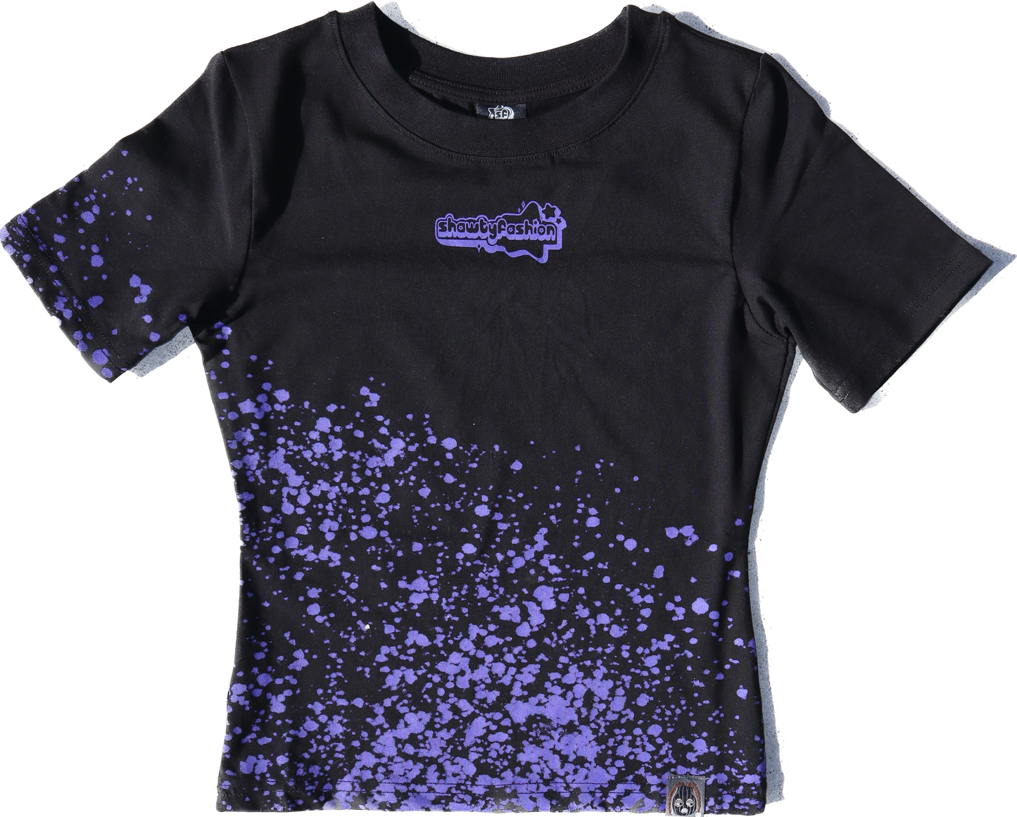 Splatter Baby Tee - Purple