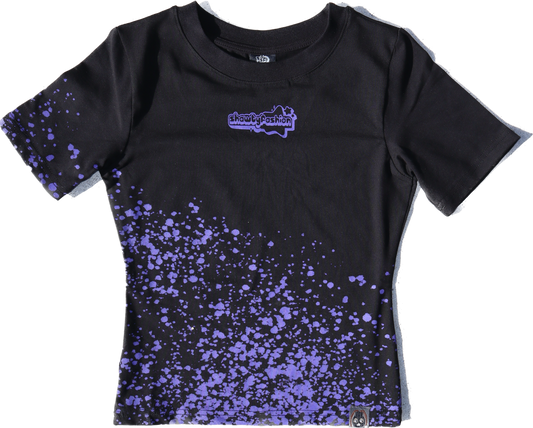Splatter Baby Tee - Purple