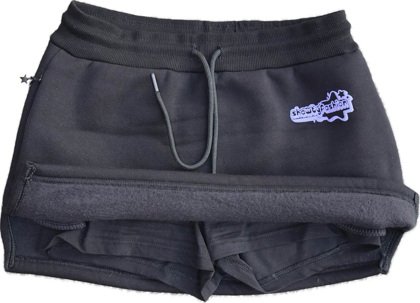 Star Tracksuit Mini Skirt - Purple