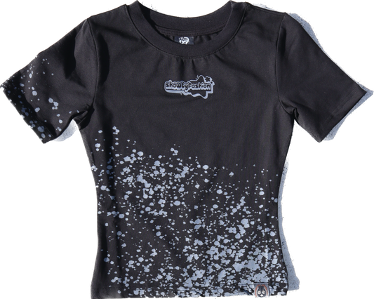 Splatter Baby Tee - Grey