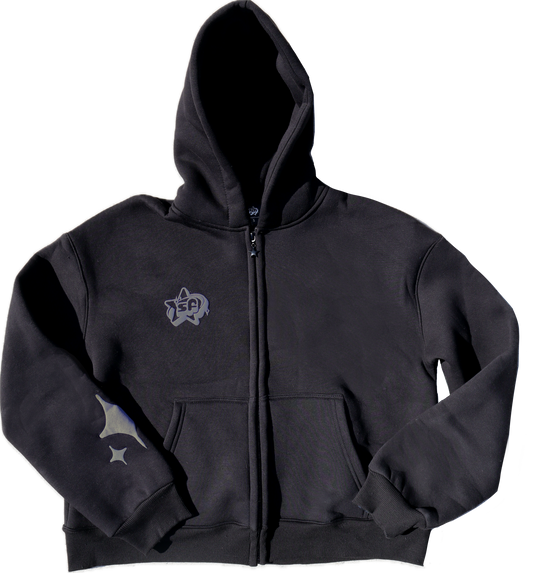 Star Zipper Jacket - Grey