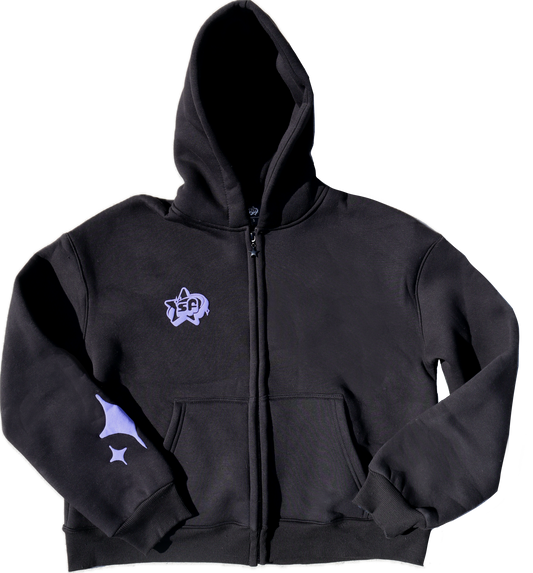 Star Zipper Jacket - Purple