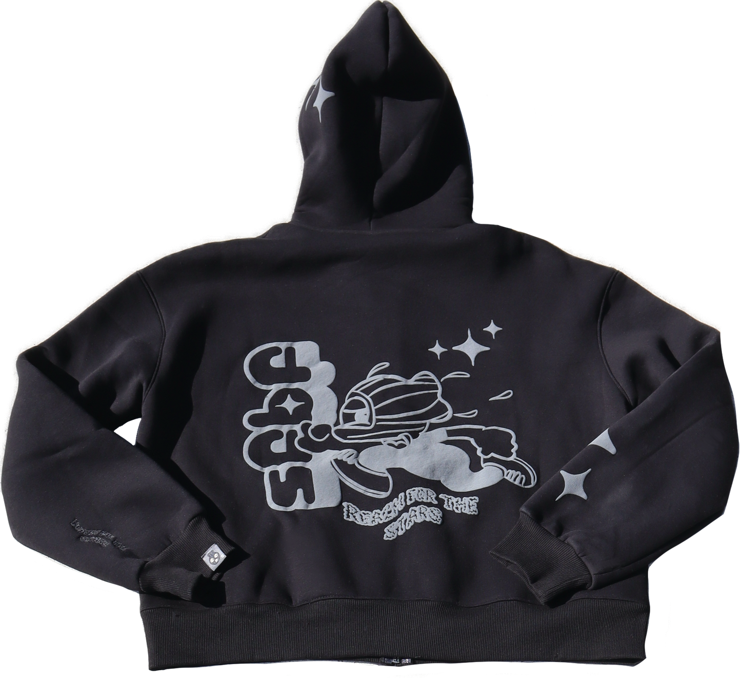 Star Zipper Jacket - Grey
