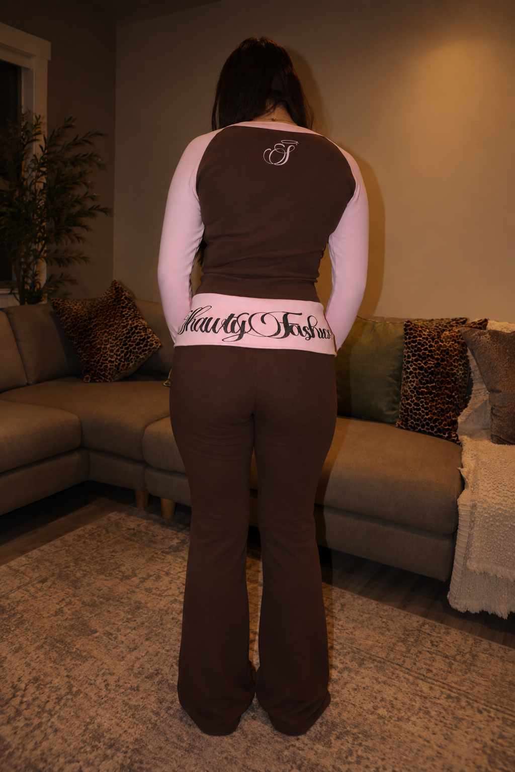 Off Duty 3-Piece Set in Brownie Kiss