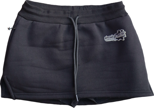 Star Tracksuit Mini Skirt - Grey