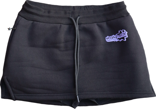 Star Tracksuit Mini Skirt - Purple